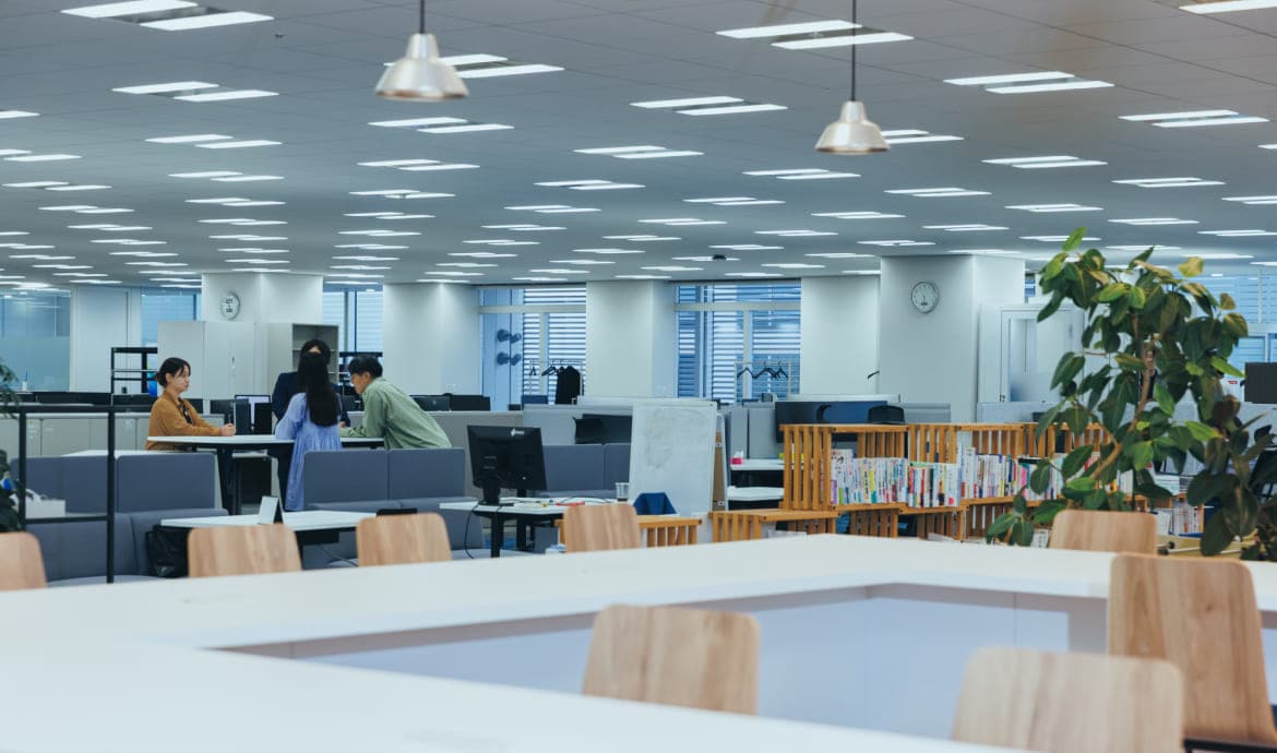 弥生株式会社の社内の風景画像