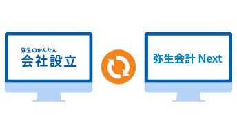 弥生のかんたん会社設立 弥生会計 Next