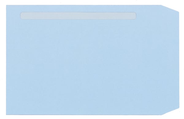 給与明細書ページプリンタ用紙専用窓付封筒（アクア）