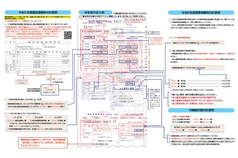 労働保険年度更新申告書の書き方