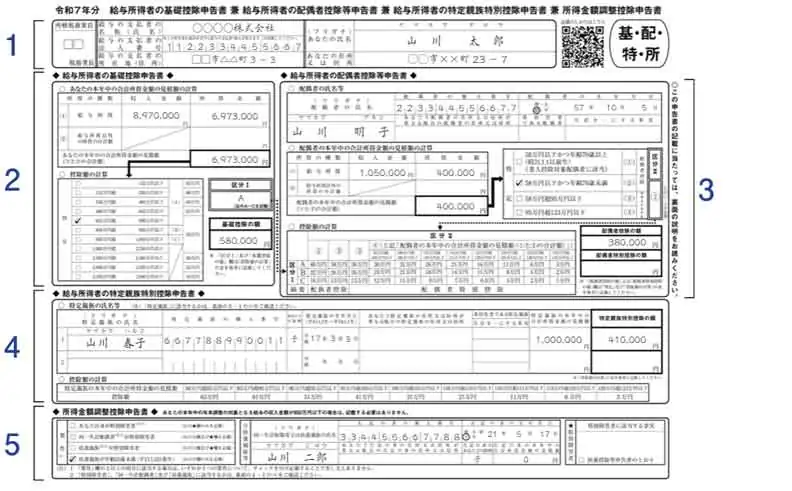 給与所得者の基礎控除申告書の書き方
