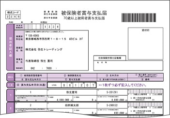 賞与支払届用資料