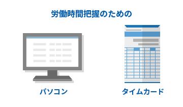 労働時間把握のためのパソコン・タイムカード