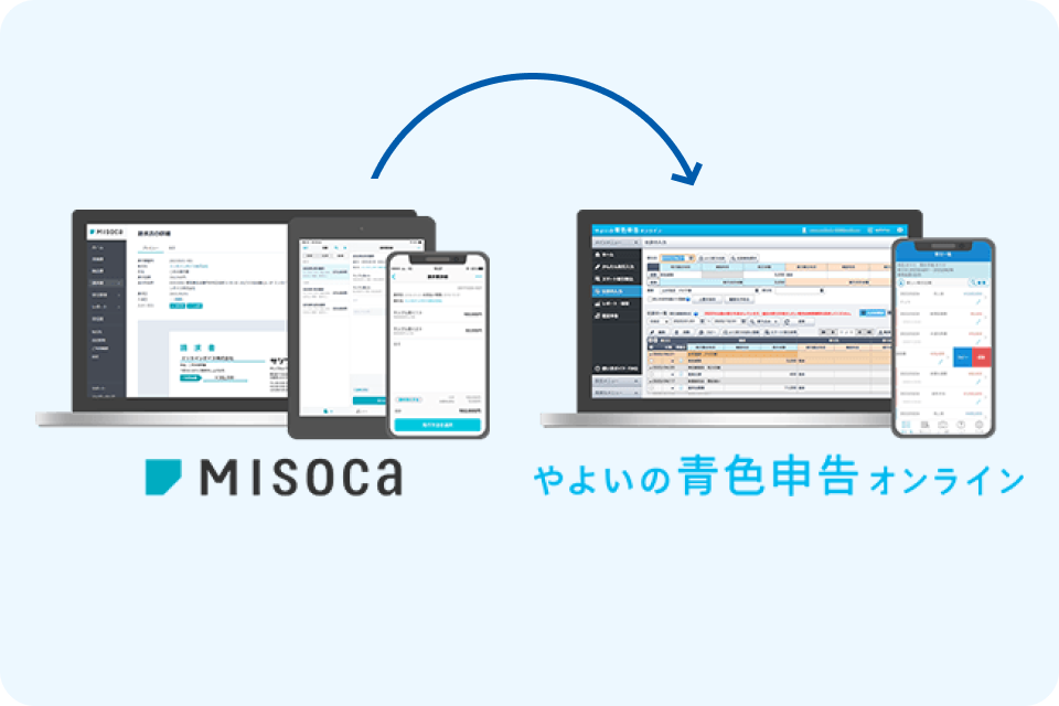 Misoca やよいの青色申告オンライン