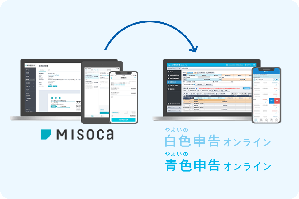 Misoca やよいの青色申告オンライン