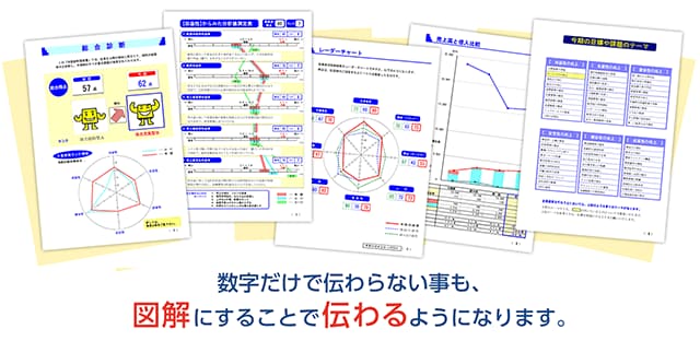 数字だけで伝わらない事も、図解にすることで伝わるようになります。