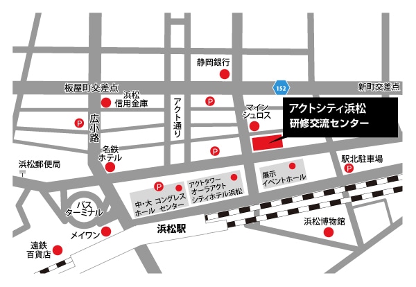 浜松会場（アクトシティ）地図