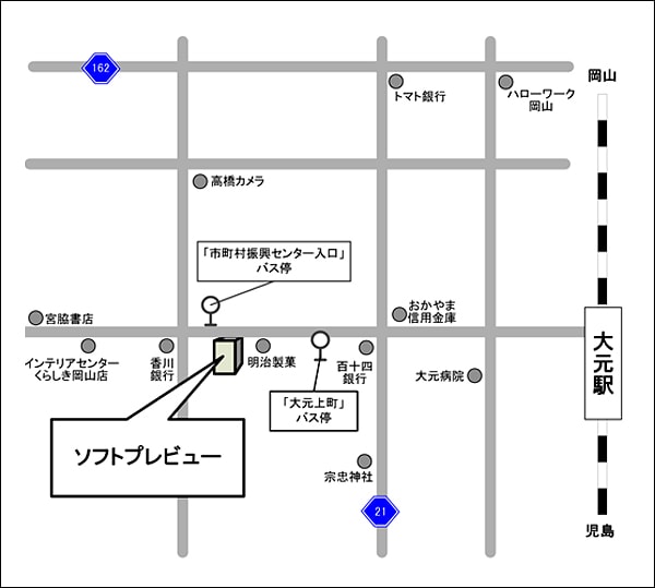 岡山会場地図