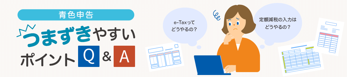 青色申告 つまずきやすいポイントQ&A 定額減税の入力はどうやるの？ e-Taxって どうやるの？