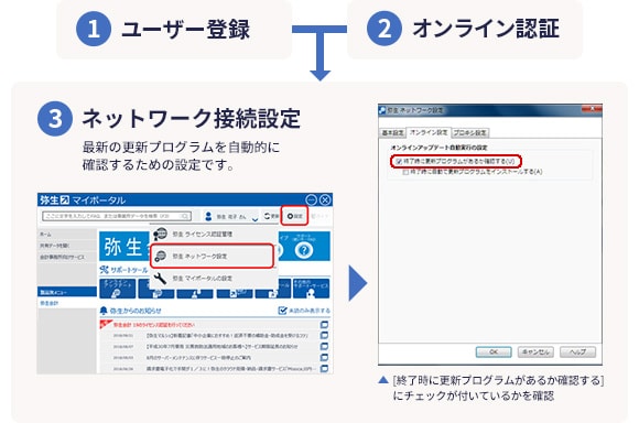 オンラインアップデート手順